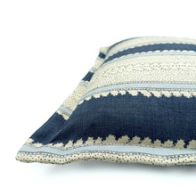 Load image into Gallery viewer, Linwood Dimity Indigo Cushion