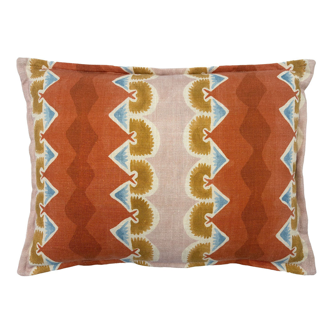 Linwood Taiki Brick Red Cushion
