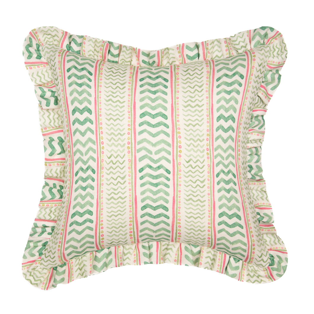 Wriggle Room Cushion Green/Pink