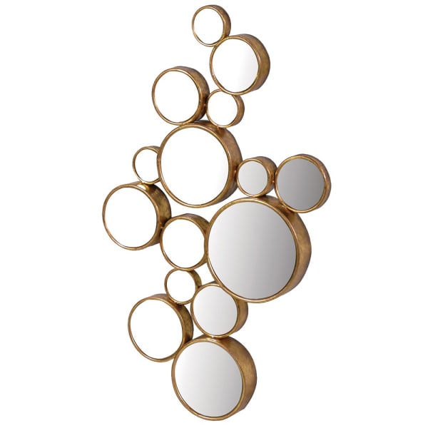 Gold Circle Wall Mirror