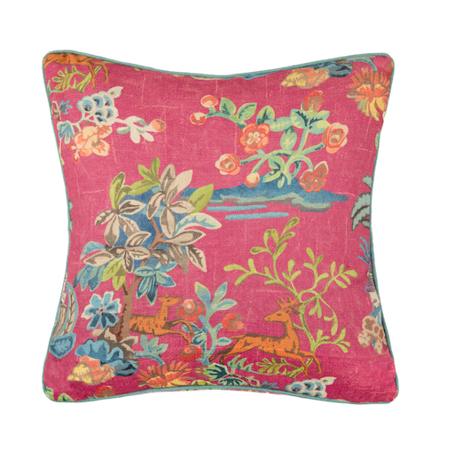 Knights Tale Texture Cushion Fuchsia