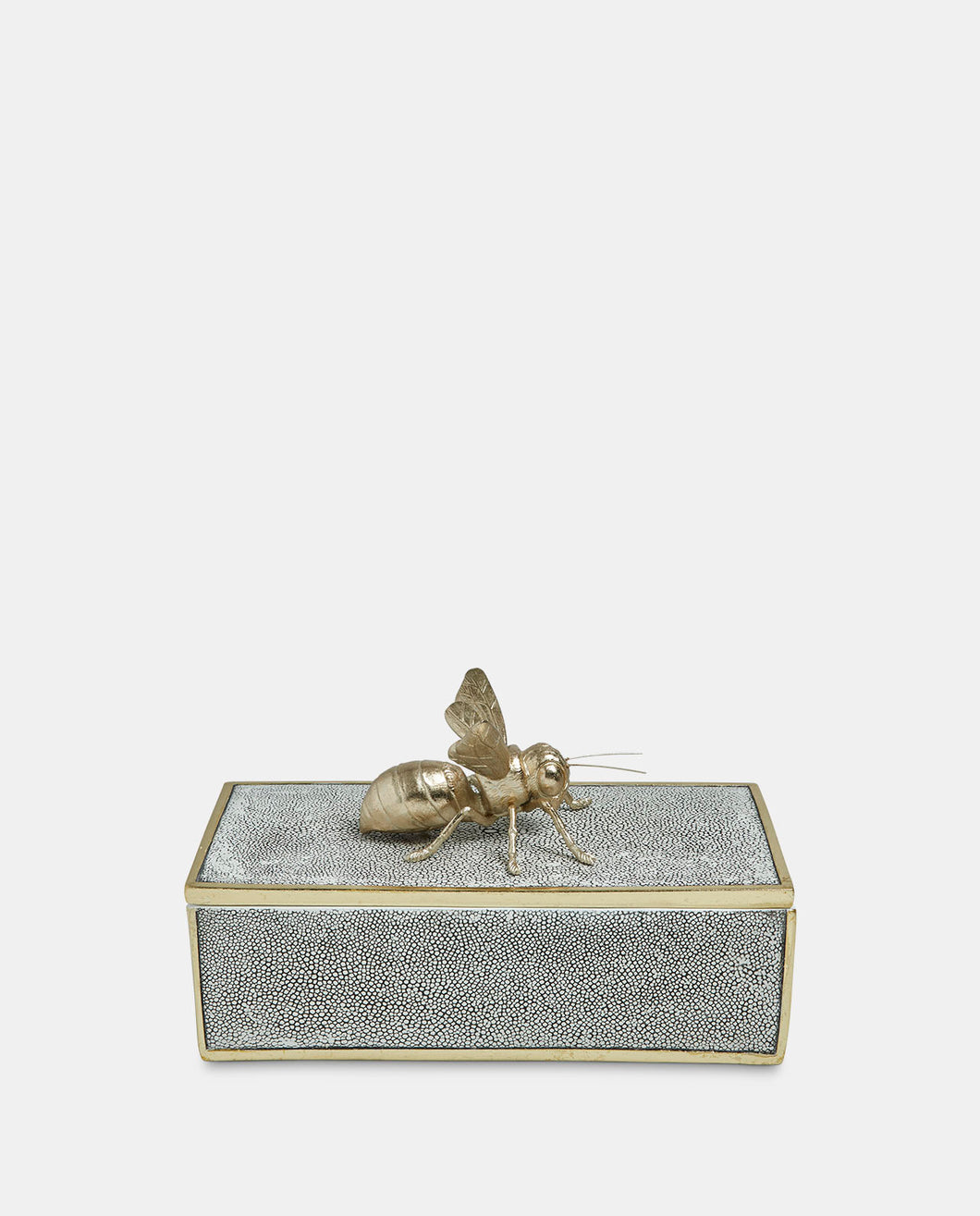 Buzzy Bee Faux Shagreen Decorative Box