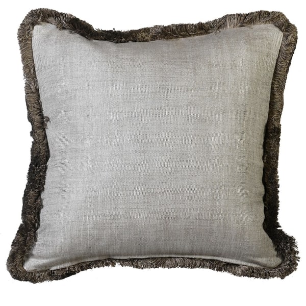 Broadway Beige Ruche Trimmed Cushion Cover