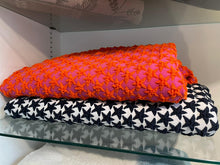 Load image into Gallery viewer, Hot Pink and Orange Star Snug Throw
