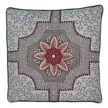 Load image into Gallery viewer, Cotswolds Circular Flower Patterned Cushion
