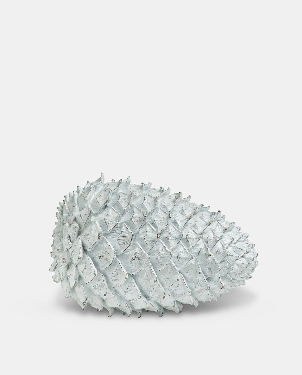 Extra Large White Frosted Pine Cone (32cm)