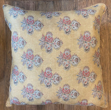 Load image into Gallery viewer, GP&amp;J Baker Poppy paisley Cushion in ochre
