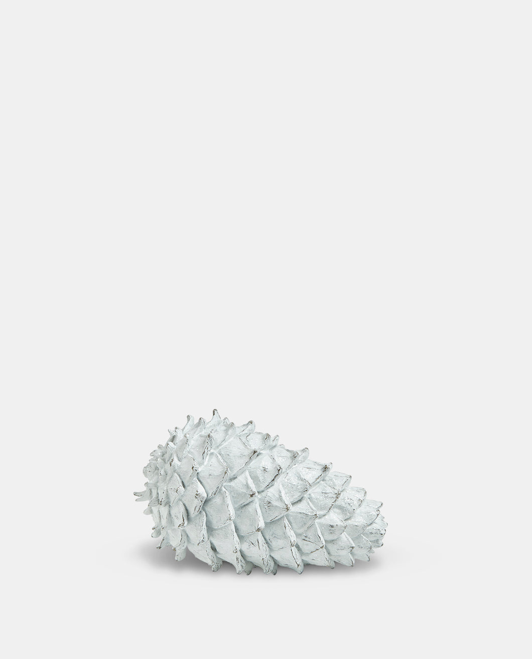 Medium White Frosted Pine Cone (21cm)