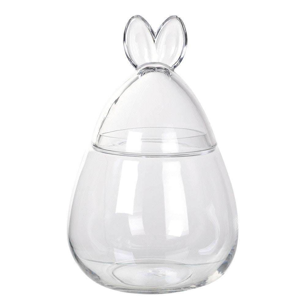 Rabbit Ears Glass Bonbon Jar